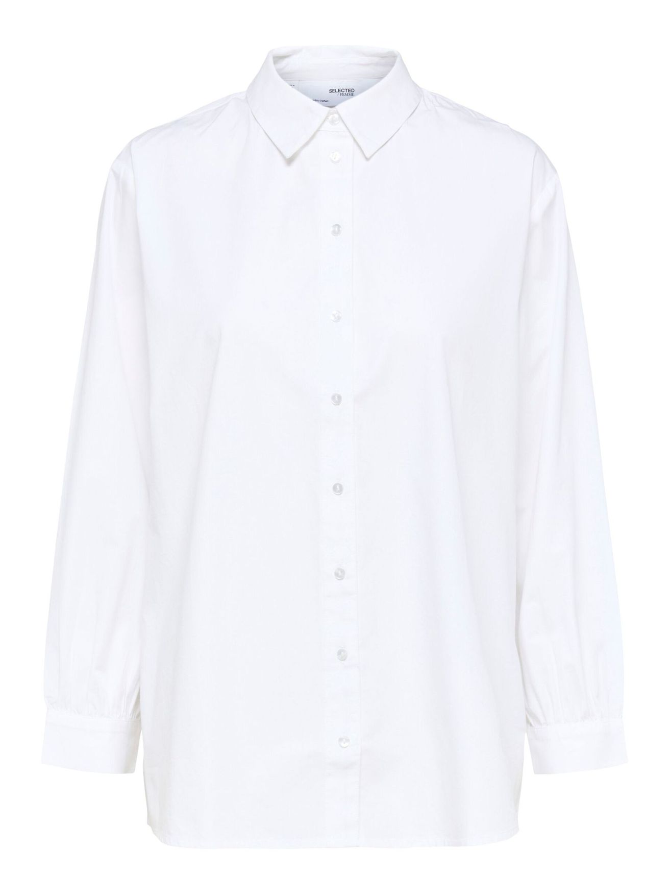 Basic Hemd Bluse Langarm Business Shirt aus Baumwolle SLFREKA Basic Hemd Bluse Langarm Business Shirt aus Baumwolle SLFREKA