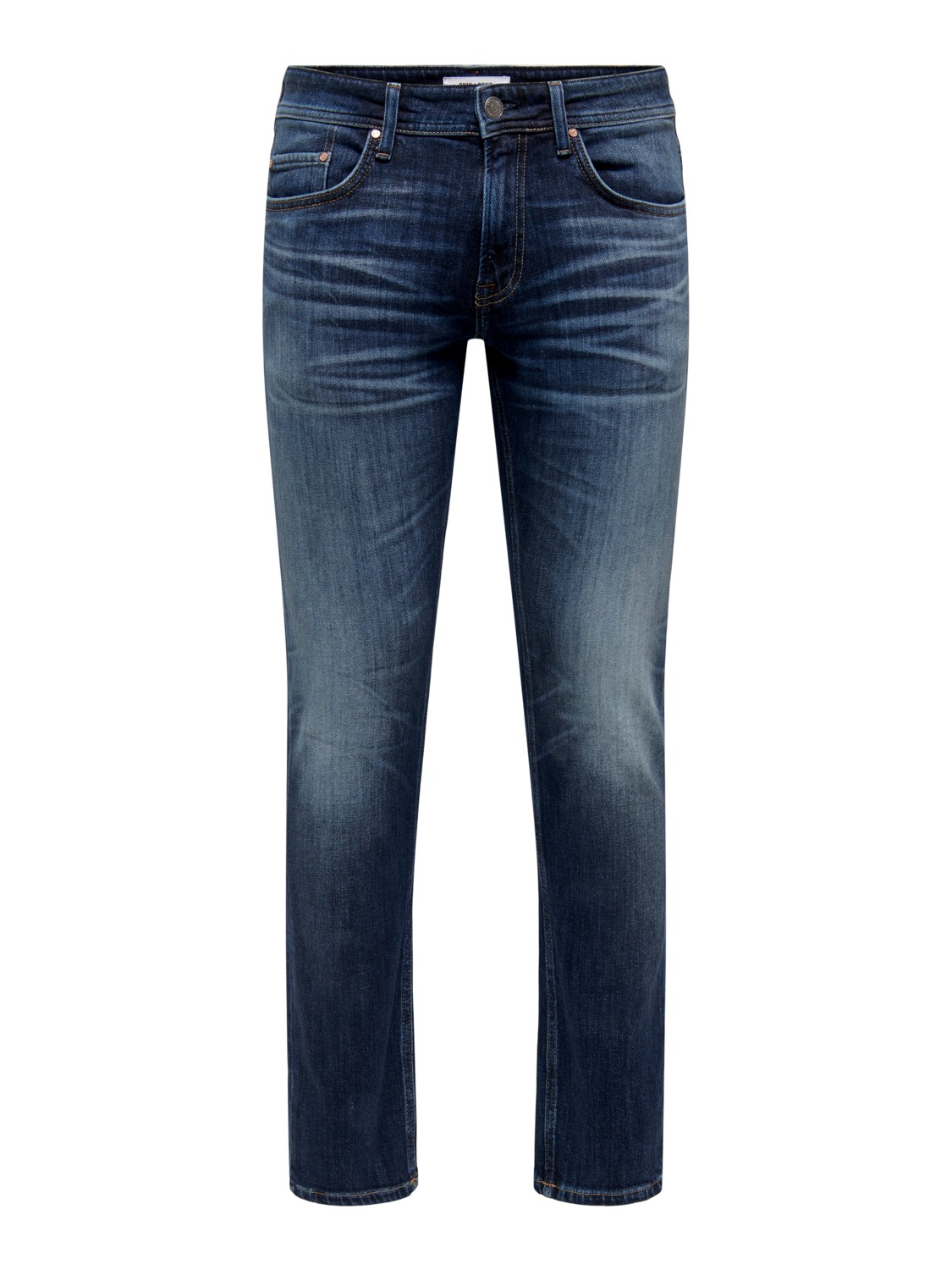 Only & Sons ONLY & SONS Regular Fit Jeans Straight Denim Stretch Hose Pants – Blau, Bild 1