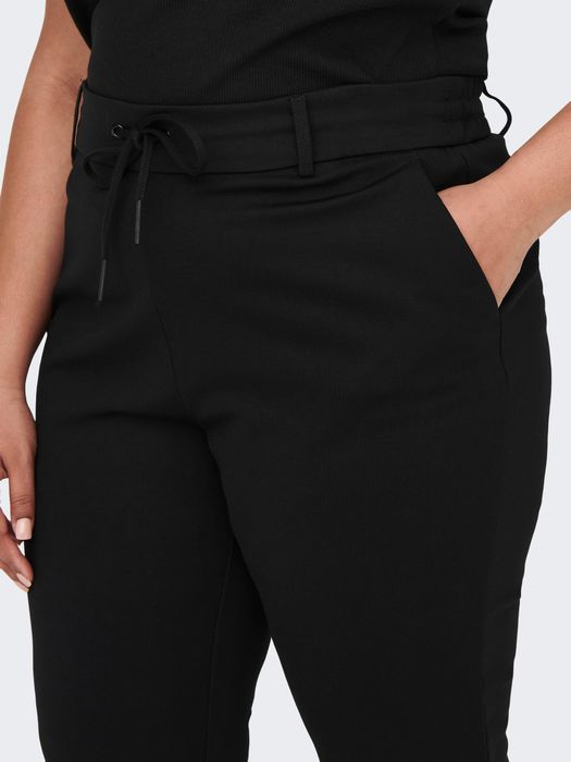 Only Carmakoma ONLY CARMAKOMA Elegante Stoffhose Poptrash Paperback Stretch – Schwarz, Bild 3
