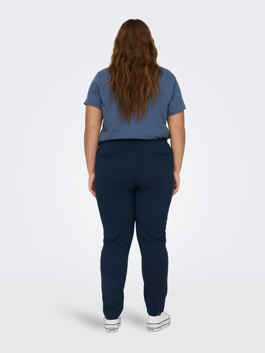 Only Carmakoma Elegante Stoffhose Poptrash Paperback Stretch Übergröße – Blau, Bild 3