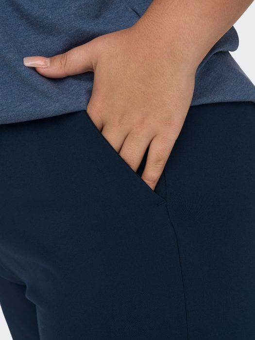 Only Carmakoma Elegante Stoffhose Poptrash Paperback Stretch Übergröße – Blau, Bild 5