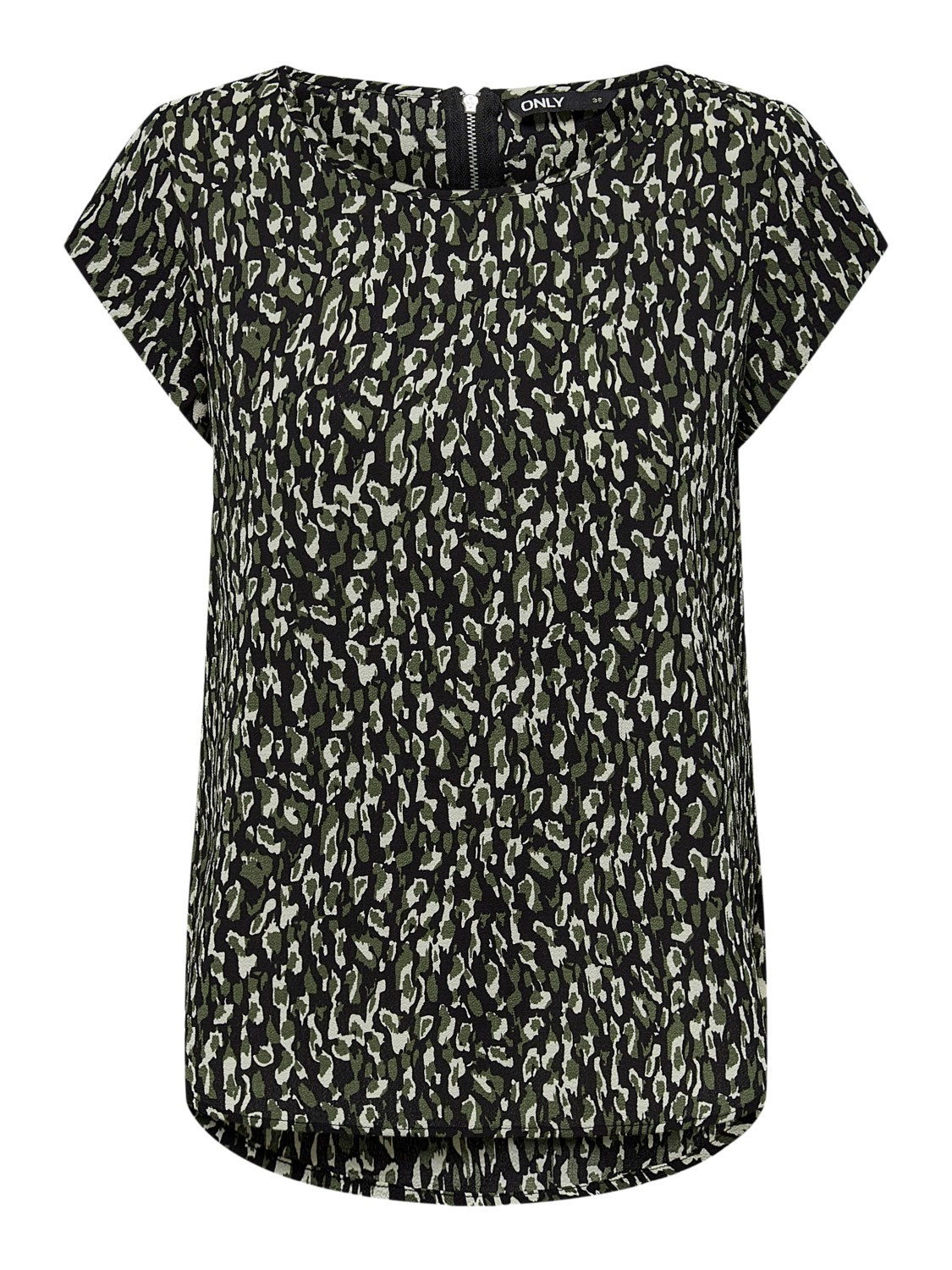 Print Kurzarm Bluse Basic Rundhals Blouse Shirt Oberteil ONLVIC Print Kurzarm Bluse Basic Rundhals Blouse Shirt Oberteil ONLVIC