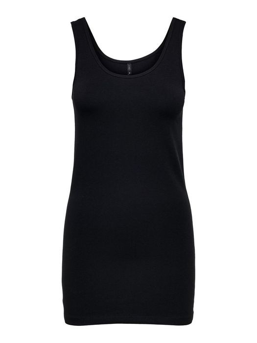 Only ONLY Langes Tank Top 2-er Stück Pack Ärmelloses Shirt Basic Set – Schwarz-Weiß, Bild 6