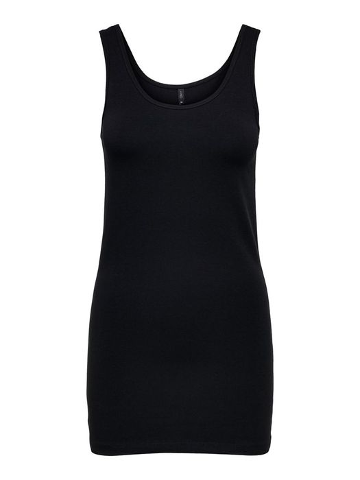 Only ONLY Langes Tank Top 2-er Stück Pack Ärmelloses Shirt Basic Set – Schwarz-Schwarz, Bild 6