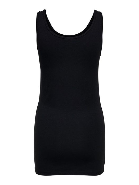 Only ONLY Langes Tank Top 2-er Stück Pack Ärmelloses Shirt Basic Set – Schwarz-Schwarz, Bild 7