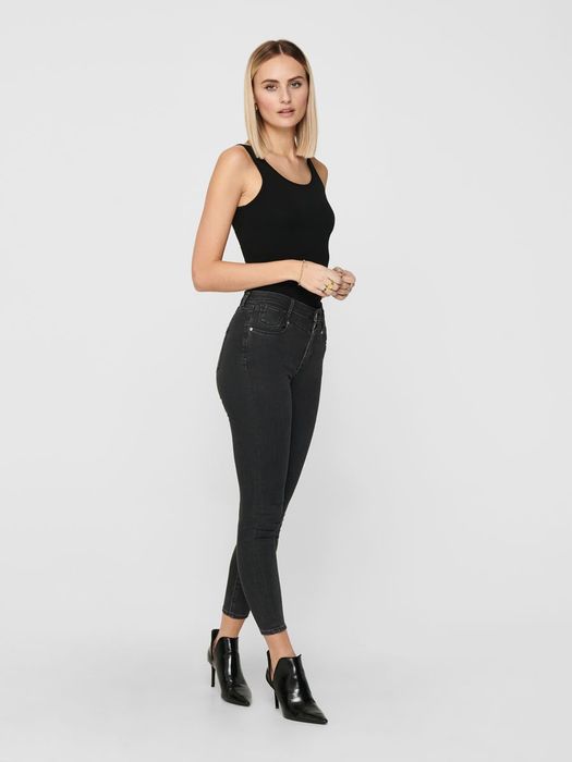 Only ONLY Langes Tank Top 2-er Stück Pack Ärmelloses Shirt Basic Set – Schwarz-Schwarz, Bild 4