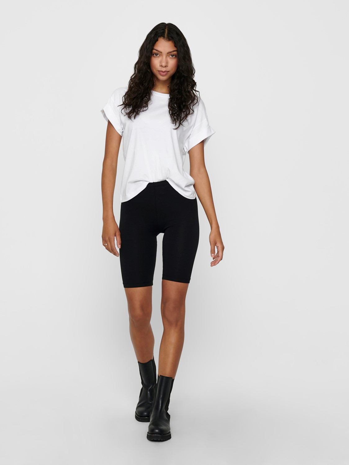 Damen Mini Shorts Leggins 2-er Stück Pack Fitness Radler Unterrock Pants Damen Mini Shorts Leggins 2-er Stück Pack Fitness Radler Unterrock Pants