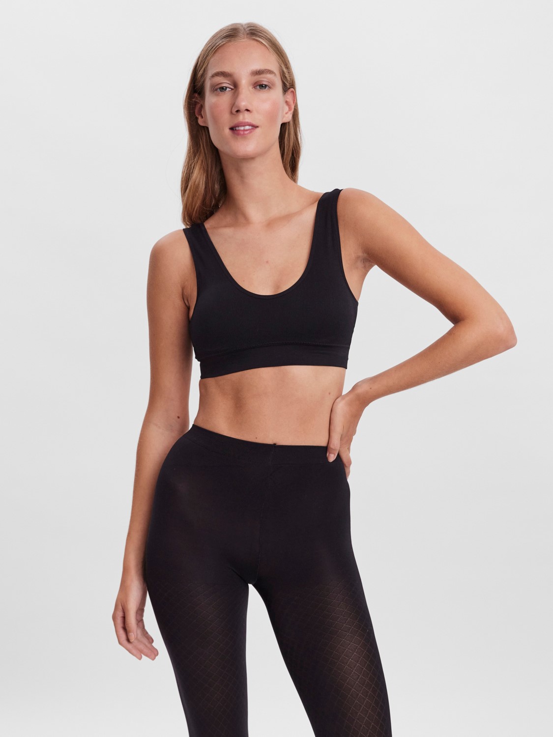 Bustier BH mit Cups 2-er Stück Pack ohne Bügel Ripp Soft Bra Top VMAGNES Bustier BH mit Cups 2-er Stück Pack ohne Bügel Ripp Soft Bra Top VMAGNES
