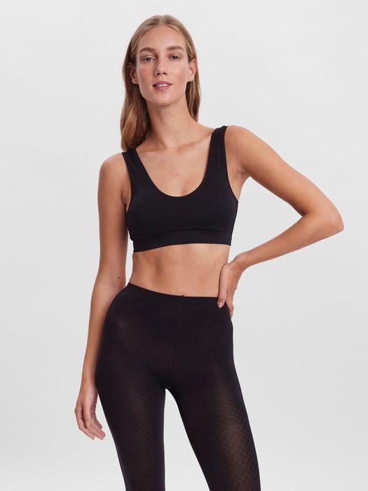Vero Moda VERO MODA Bustier BH mit Cups 2-er Stück Pack ohne Bügel Ripp – Schwarz-Weiß, Bild 6