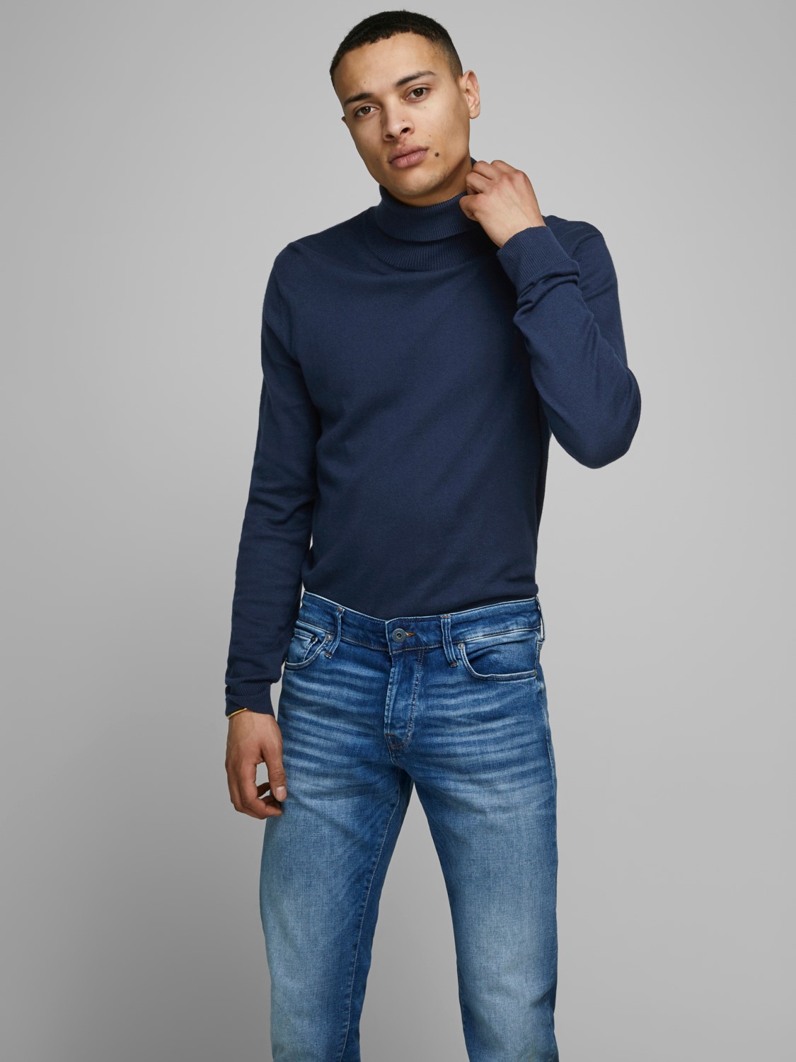 Dünner Rollkragen Strickpullover Rundhals Sweater Langarm Basic JJEEMIL Dünner Rollkragen Strickpullover Rundhals Sweater Langarm Basic JJEEMIL