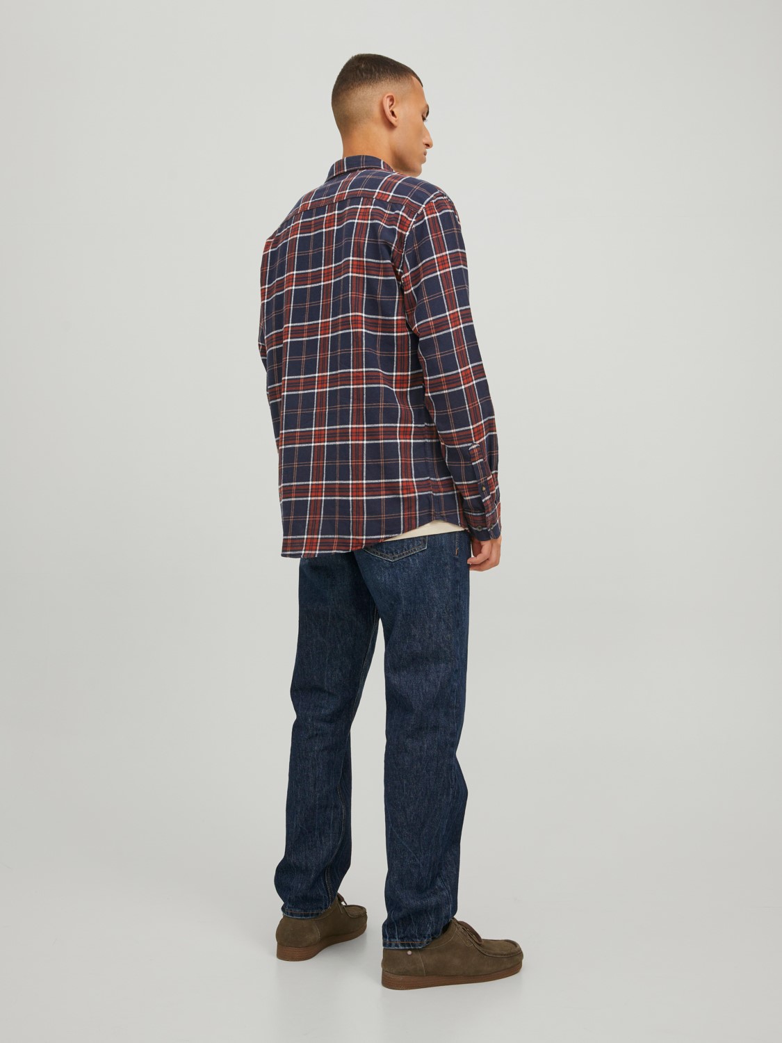 Kariertes Hemd Basic Flanell Langarm Freizeit Shirt JJECLASSIC Kariertes Hemd Basic Flanell Langarm Freizeit Shirt JJECLASSIC