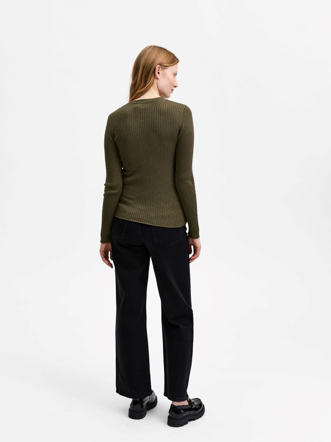 Basic Strickpullover Langarm Stretch Rundhals Sweater SLFLYDIA Basic Strickpullover Langarm Stretch Rundhals Sweater SLFLYDIA