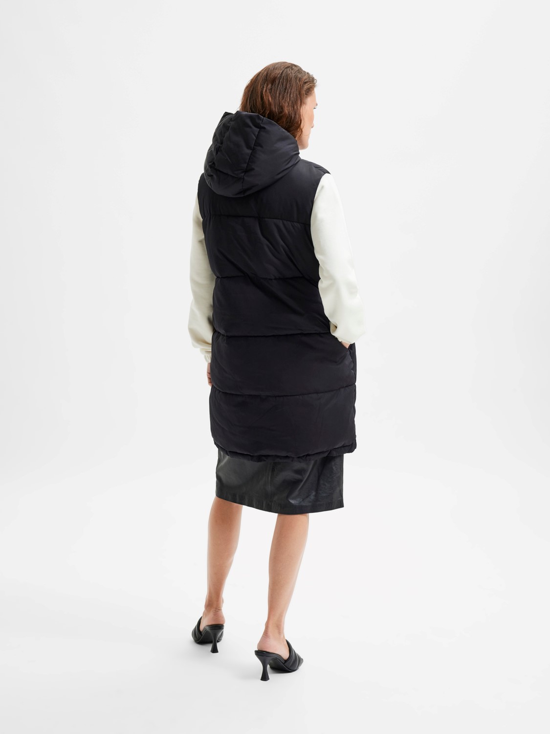Lange Puffer Weste Warm Wattierte Stepp Übergangsjacke Ärmellos SLFALINA Lange Puffer Weste Warm Wattierte Stepp Übergangsjacke Ärmellos SLFALINA