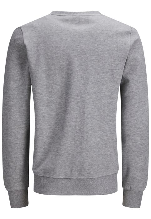 Jack & Jones JACK & JONES Basic Sweater Langarm Sweatshirt Rundhals Pullover – Grau, Bild 7