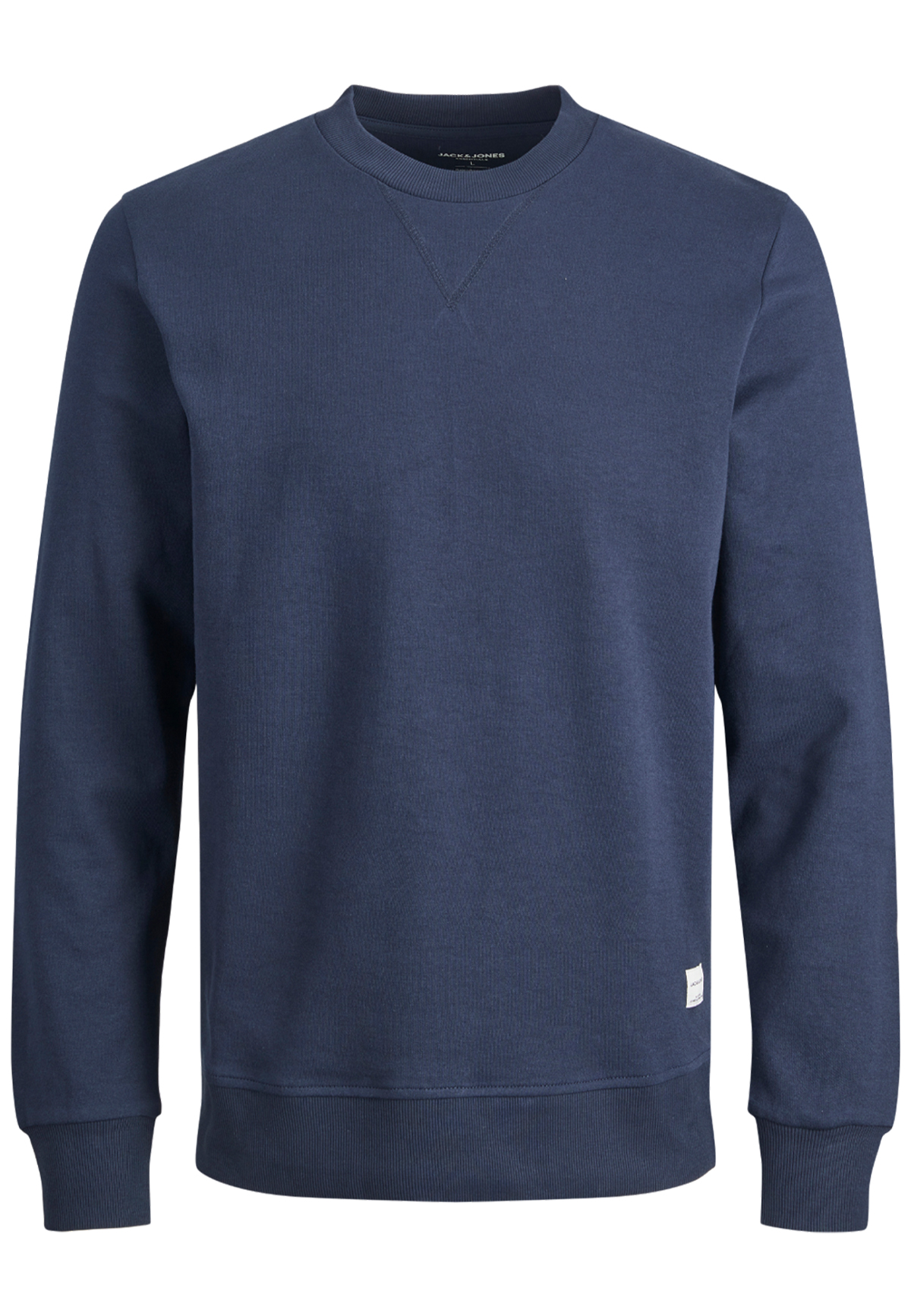 Jack & Jones JACK & JONES Basic Sweater Langarm Sweatshirt Rundhals Pullover – Blau, Bild 1