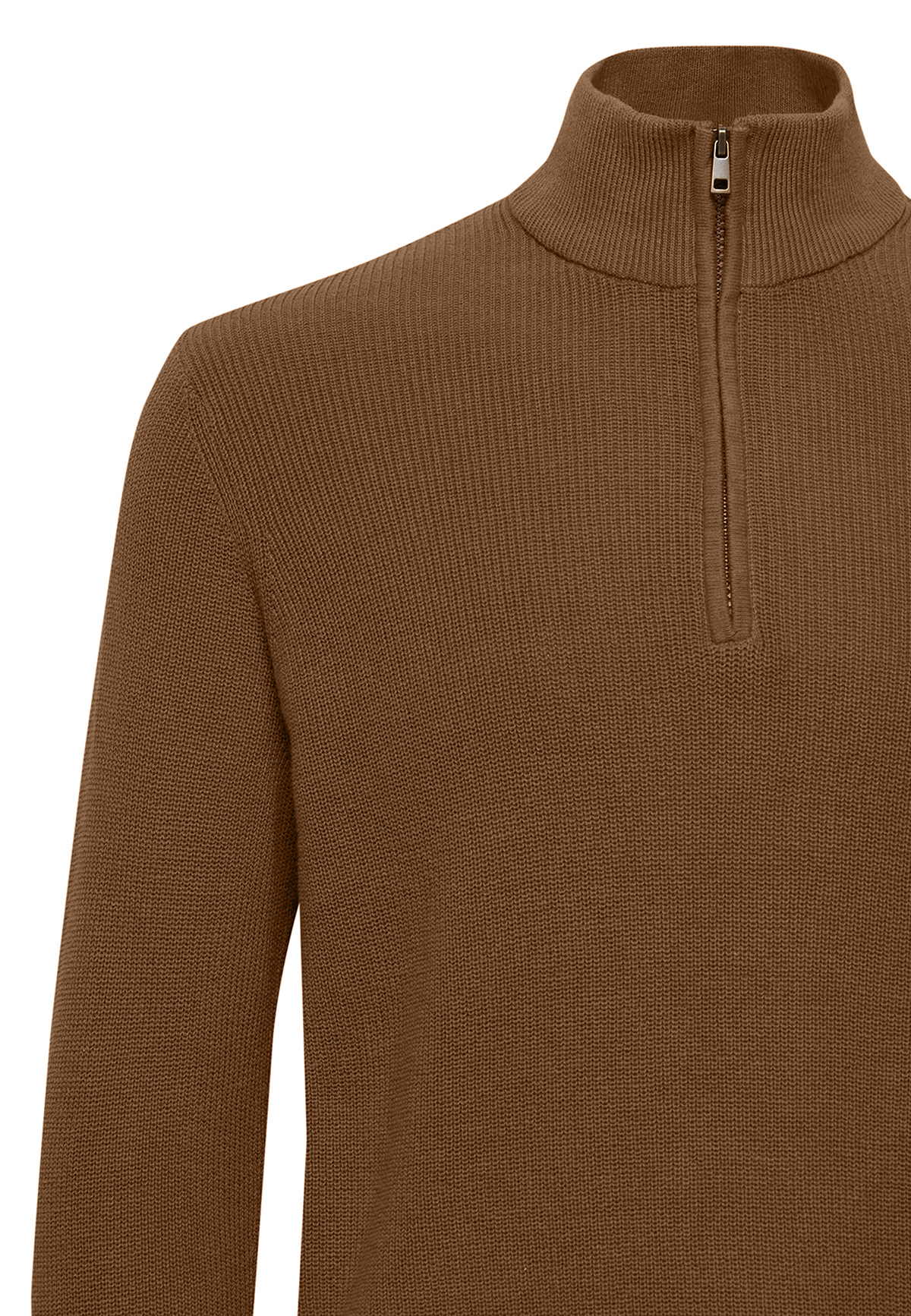 Warmer Strickpullover Stehkragen Sweater mit Zip Langarm Basic BHCodford Warmer Strickpullover Stehkragen Sweater mit Zip Langarm Basic BHCodford
