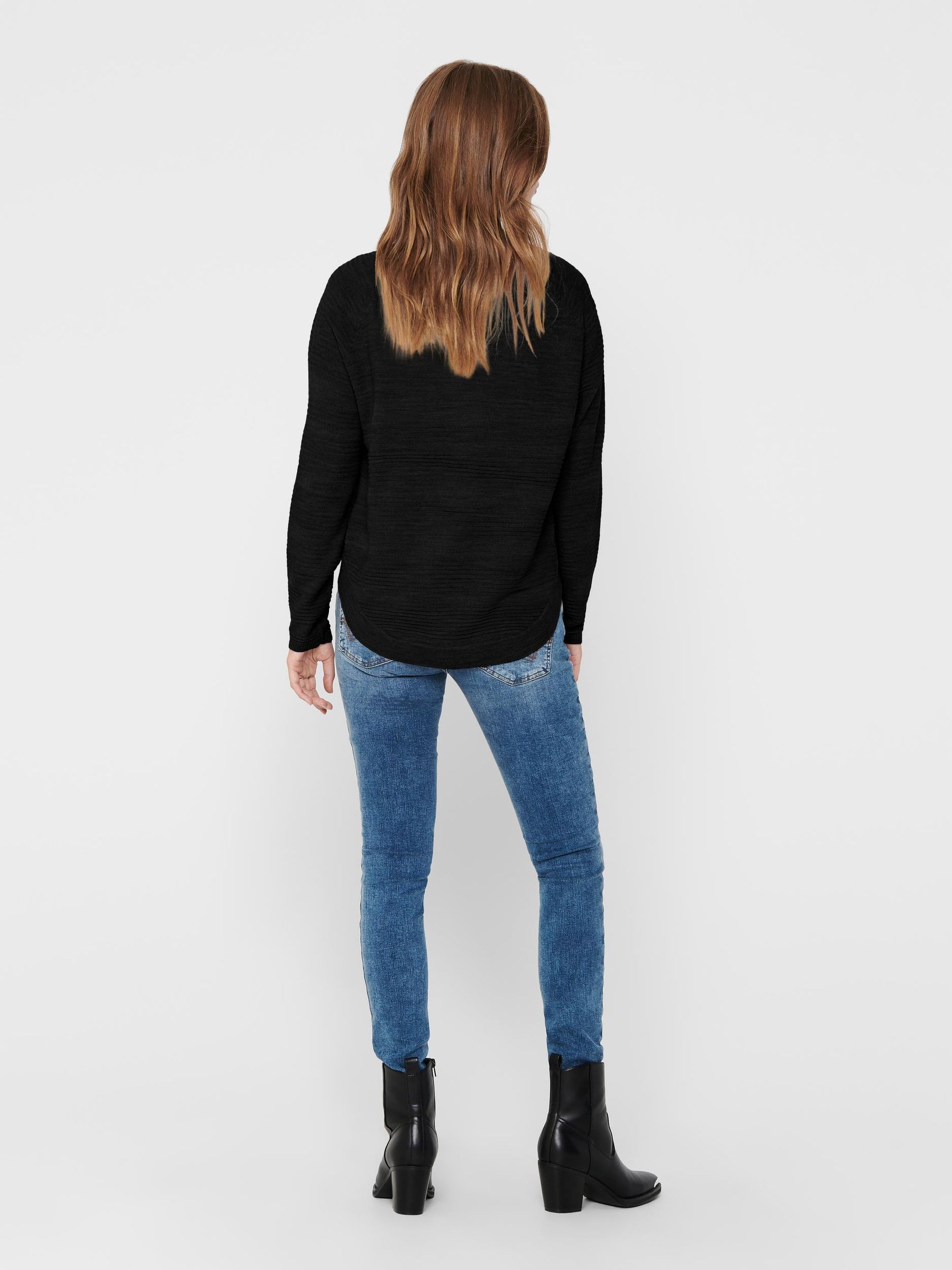 ONLY_NOOS2017_2624267_15141866_4.jpg Dünner Strick Pullover Langarm Basic Stretch Sweater ONLCAVIAR
