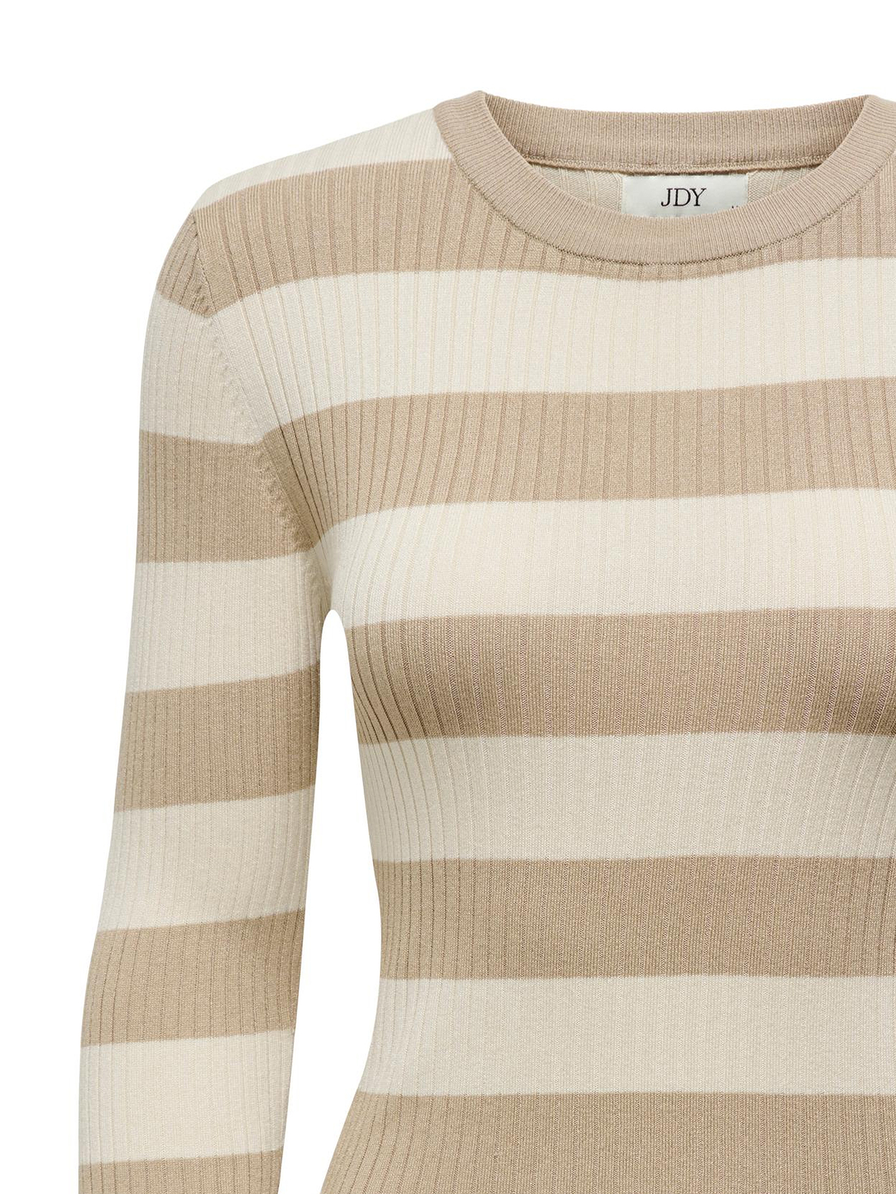 Gestreifter Langarm Strickpullover Striped Oberteil Knit Sweater JDYPLUM Gestreifter Langarm Strickpullover Striped Oberteil Knit Sweater JDYPLUM