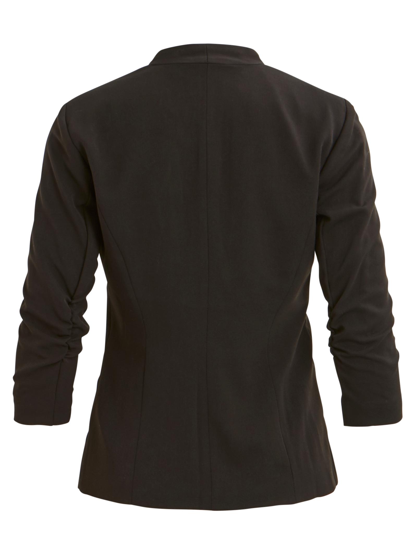 VILA_NOOS2016_2422288_14039434_2.jpg 3/4 Ärmel Blazer Dünne Jacke mit Schulterpolster Business Basic VIHER