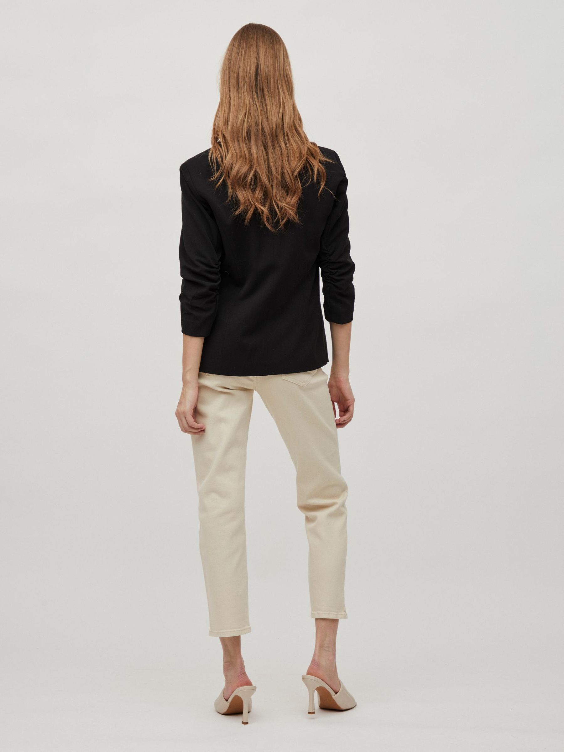 VILA_NOOS2016_2422288_14039434_4.jpg 3/4 Ärmel Blazer Dünne Jacke mit Schulterpolster Business Basic VIHER