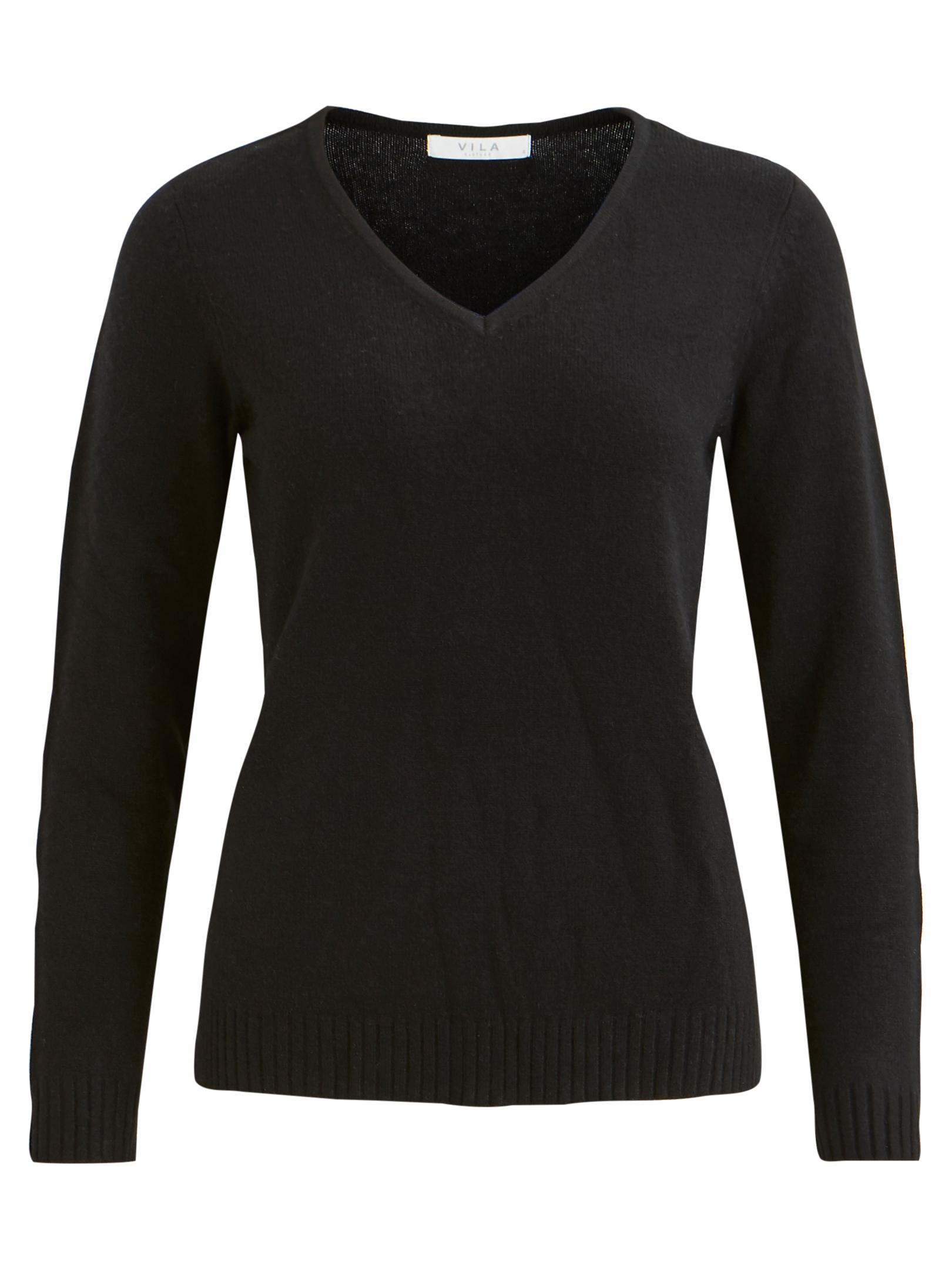 Dünner Strickpullover Knitted Basic Stretch Sweater Langarm V-Neck VIRIL Dünner Strickpullover Knitted Basic Stretch Sweater Langarm V-Neck VIRIL