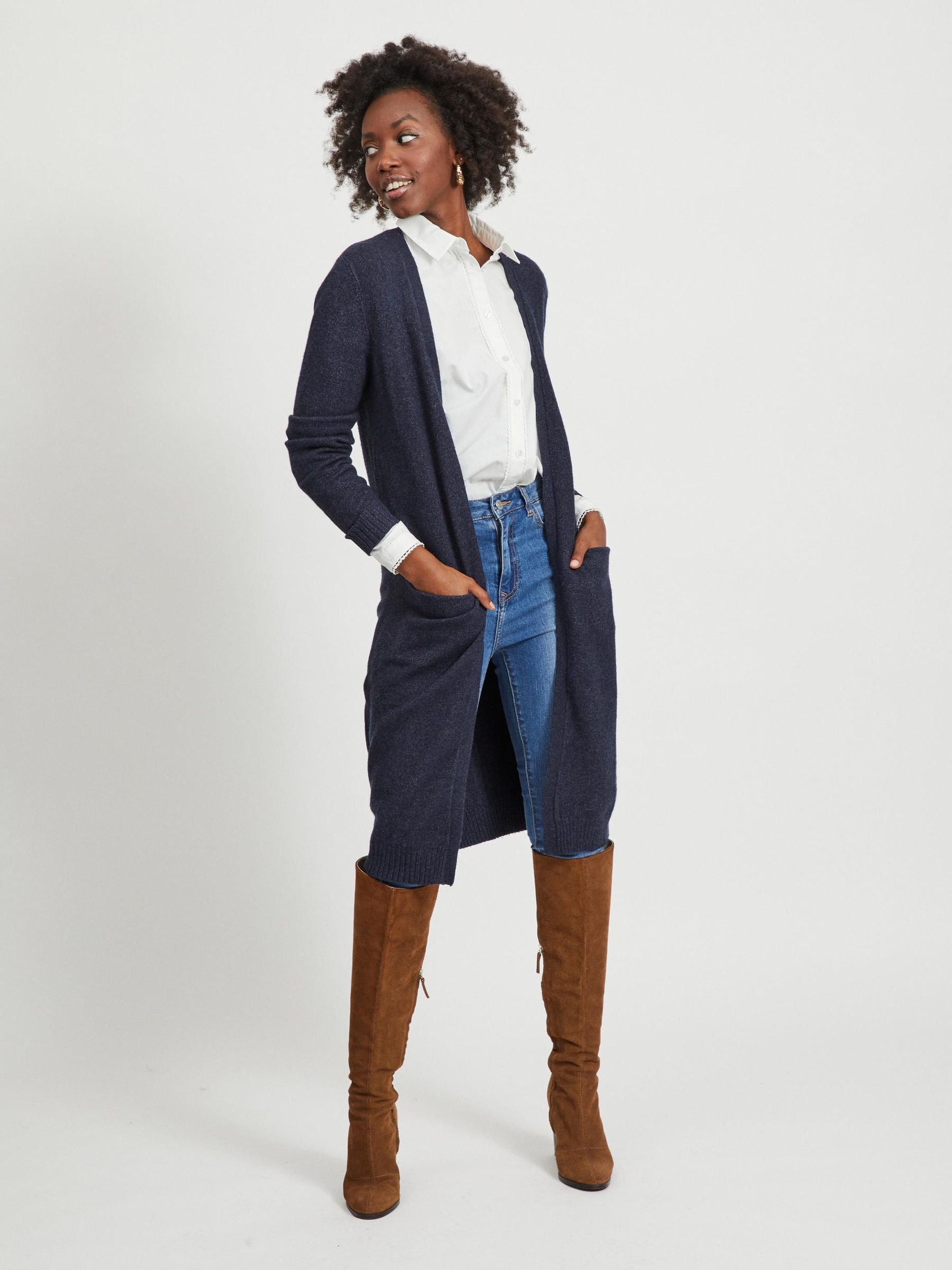 VILA_AutumnWinter2017_2581583_14042770_3.jpg Langer Cardigan Gemütliche Strickjacke mit Taschen Knit Jacket VIRIL