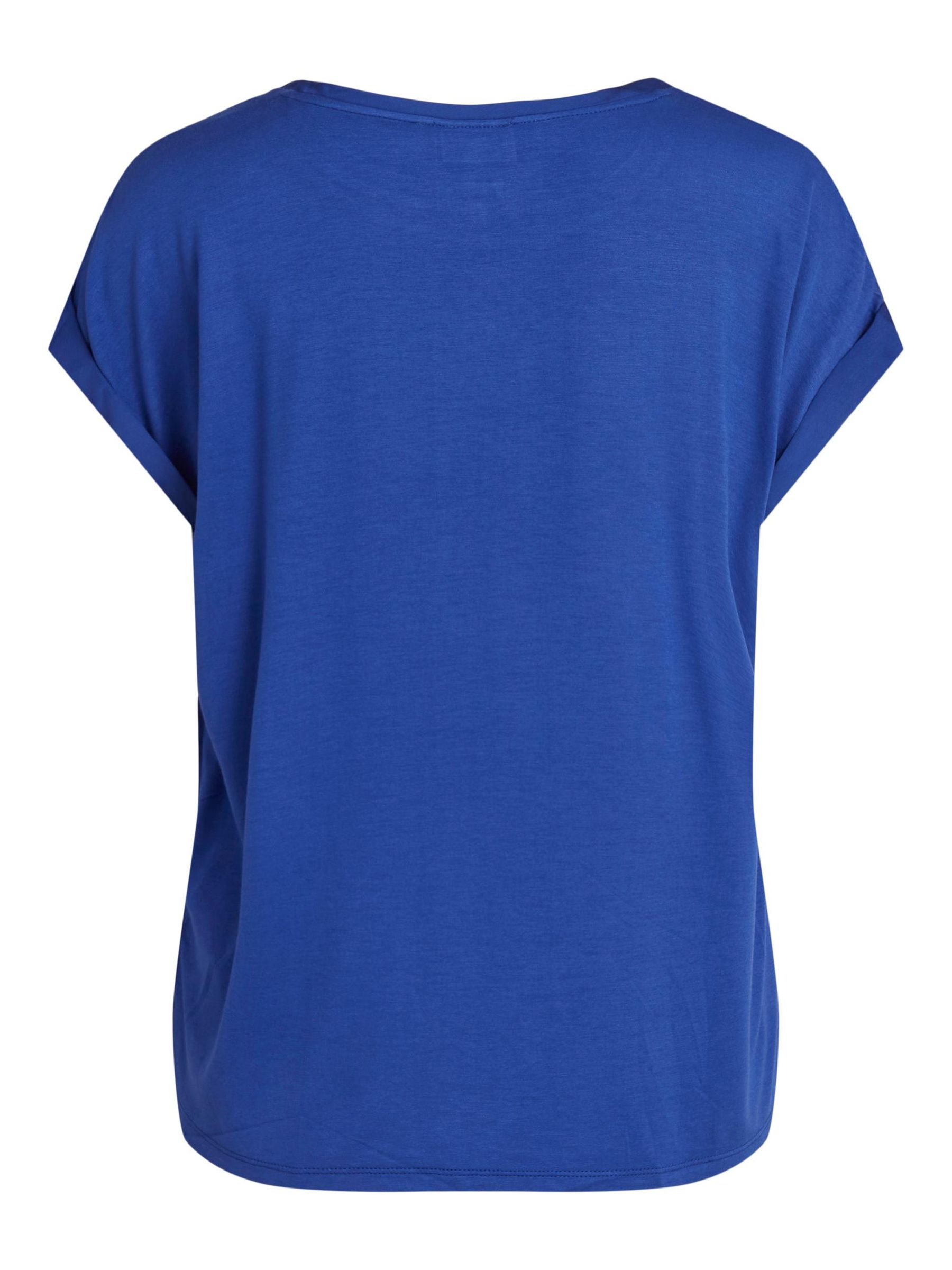 VILA_FallWinter2020_3646742_14059563_2.jpg Satin Blusen T-Shirt Kurzarm Basic Glänzendes Oberteil VIELLETTE