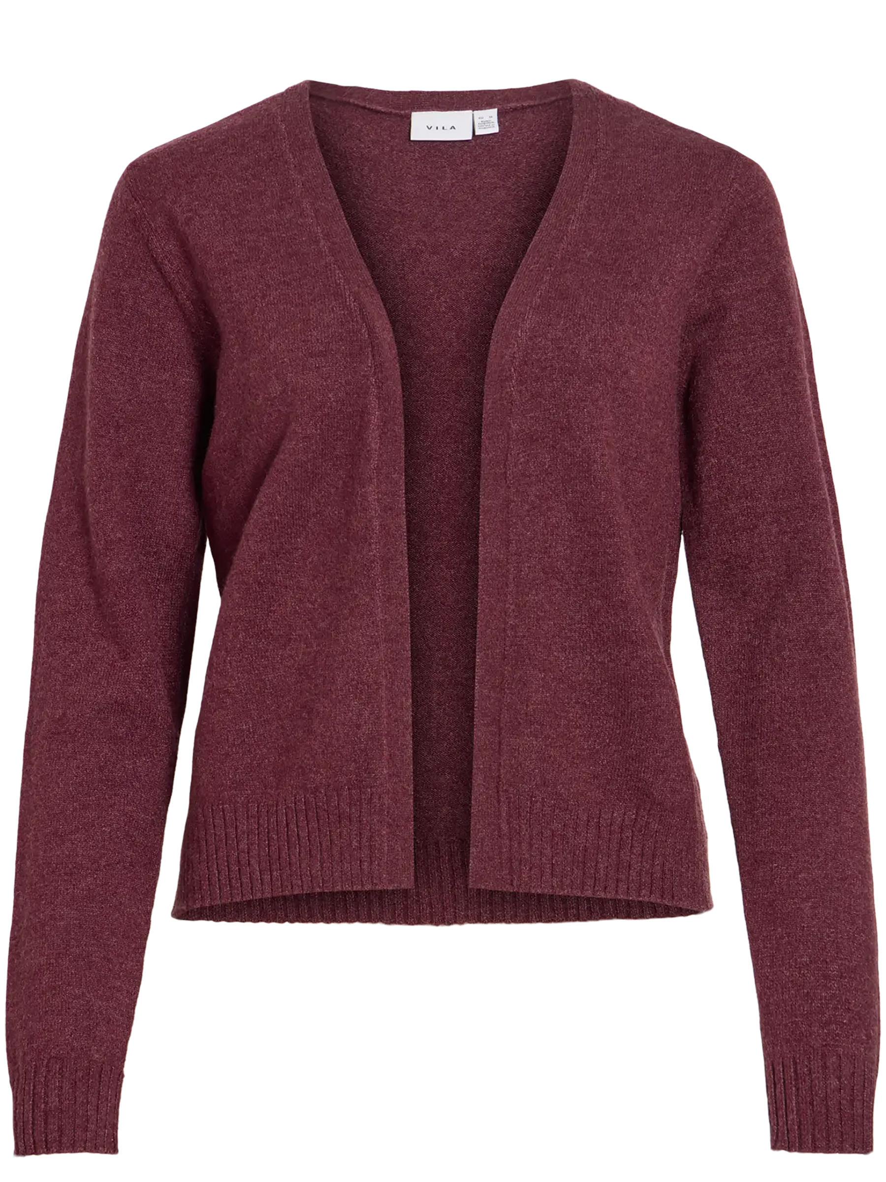 Kurze Feinstrick Cardigan Stretch Basic Jacke ohne Verschluss VIRIL Kurze Feinstrick Cardigan Stretch Basic Jacke ohne Verschluss VIRIL