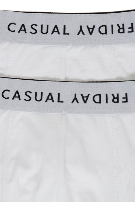 Casual Friday CASUAL FRIDAY 2er Stück Pack Boxershorts Trunks Set Stretch – Weiß, Bild 3
