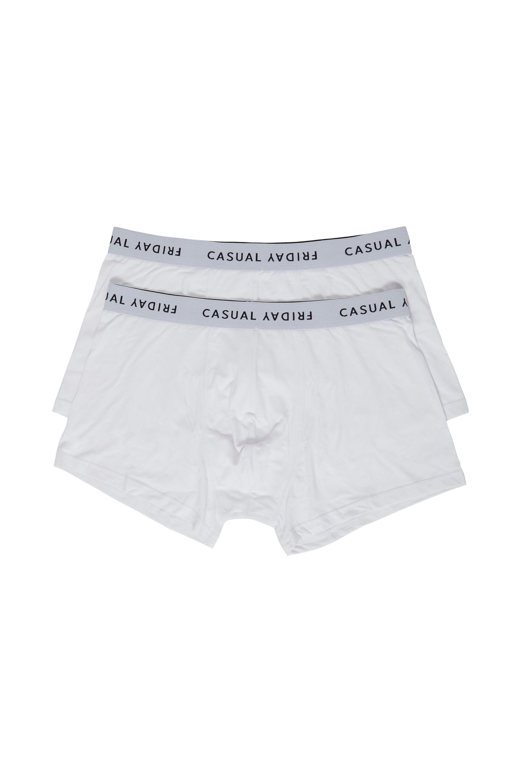 Casual Friday CASUAL FRIDAY 2er Stück Pack Boxershorts Trunks Set Stretch – Weiß, Bild 1