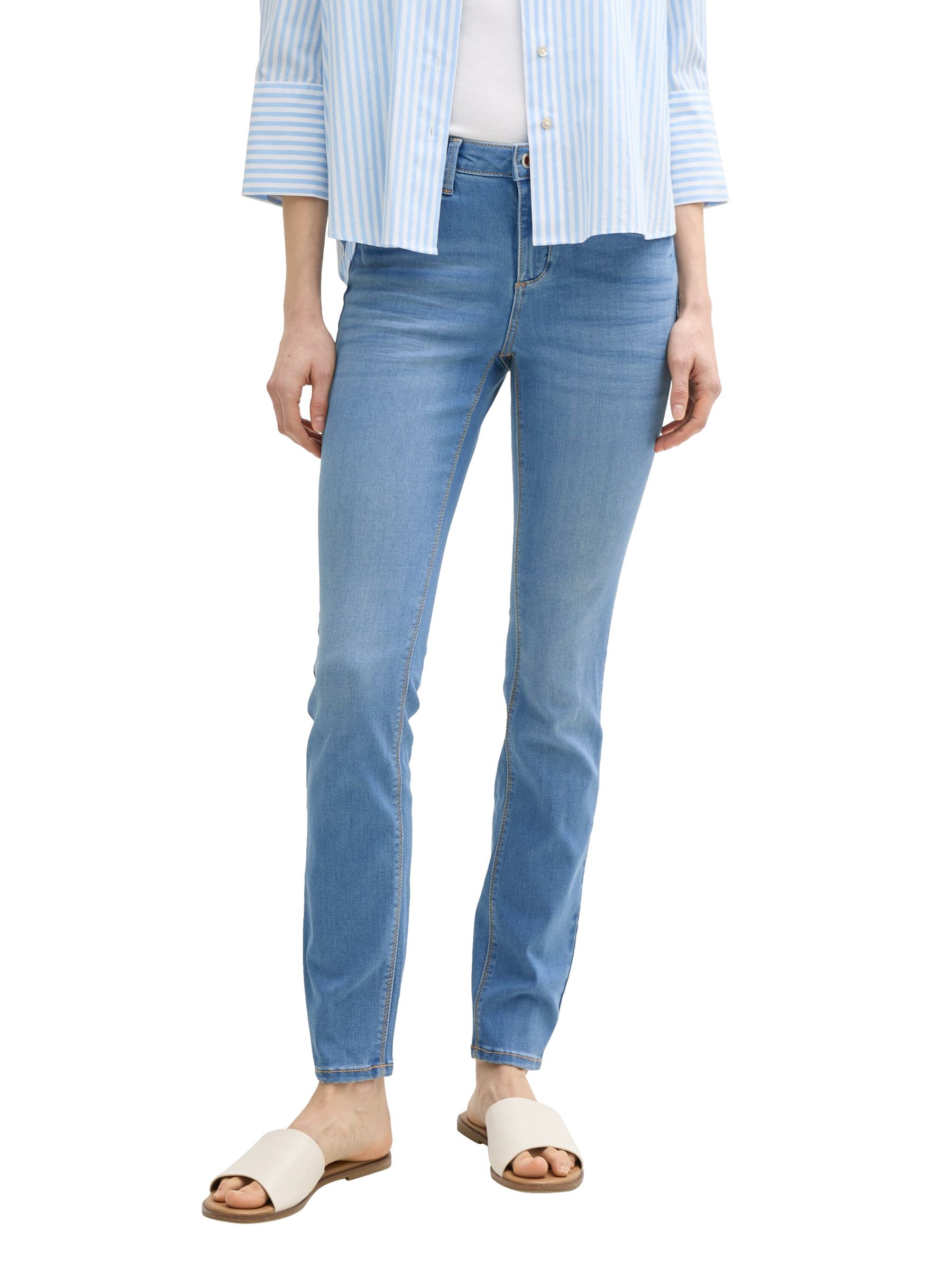 Tom-Tailor_202506_10112_1008122_2.jpg Skinny Fit Jeans Bleached Denim Hose Bio Baumwolle ALEXA
