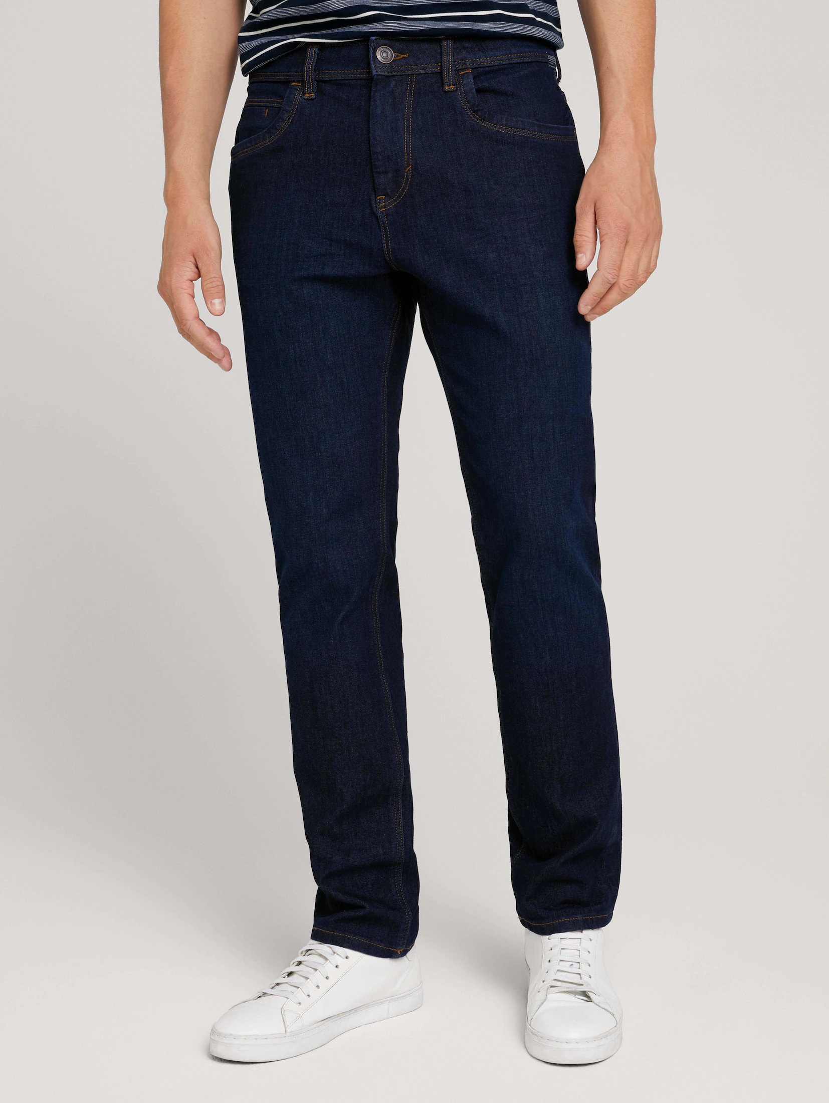 Tom Tailor TOM TAILOR Regular Slim Fit Jeans Basic Five-Pocket Stretch Hose – Blau, Bild 2