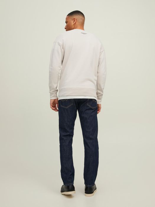 Jack & Jones JACK & JONES Basic Sweater Langarm Shirt Rundhals Pullover – Sand, Bild 4