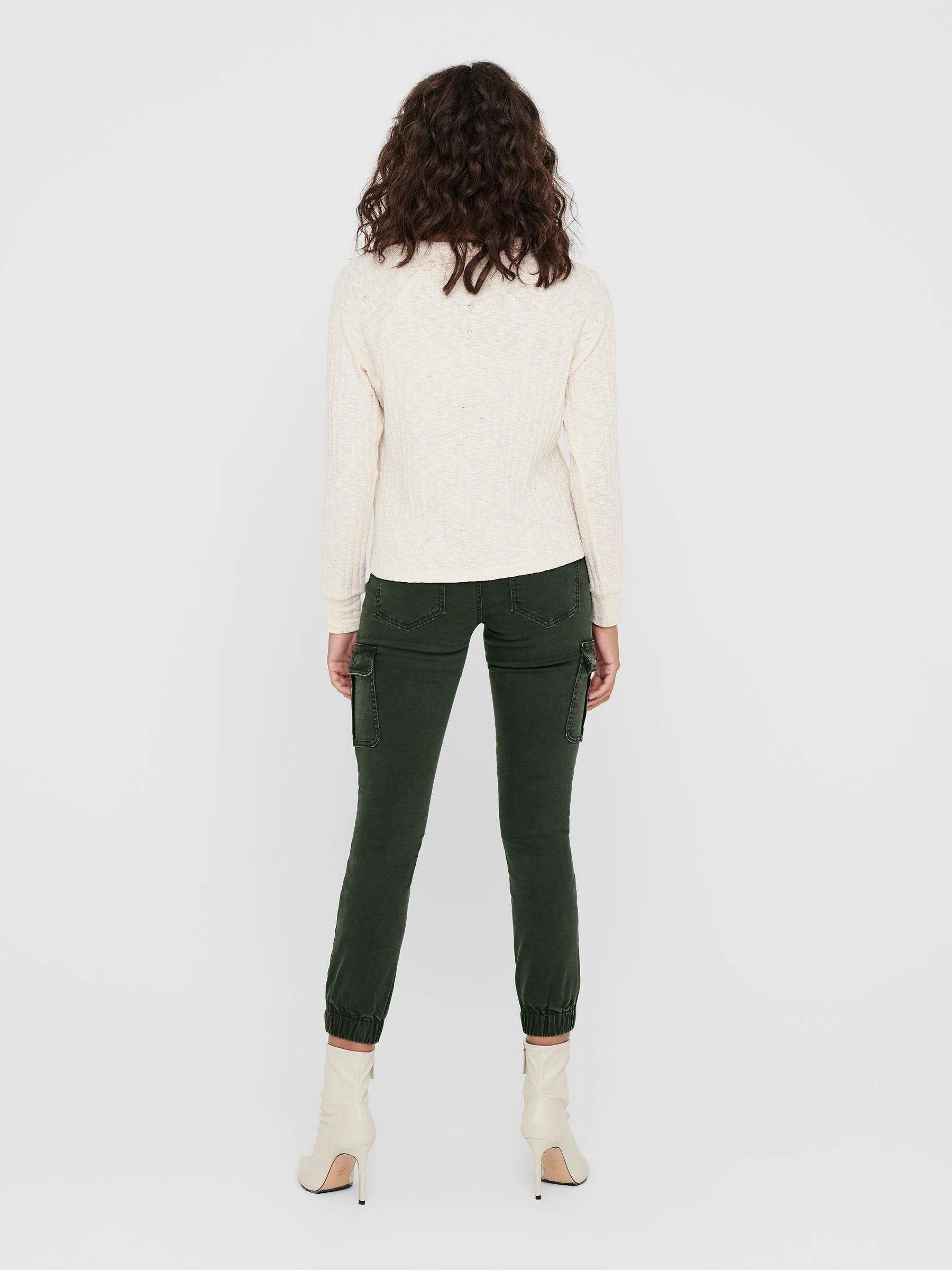 ONLY_SpringSummer2019_3436634_15170889_4.jpg Cargo Denim Jogger Pants Stretch Jeans Mid Waist Karotten Hose