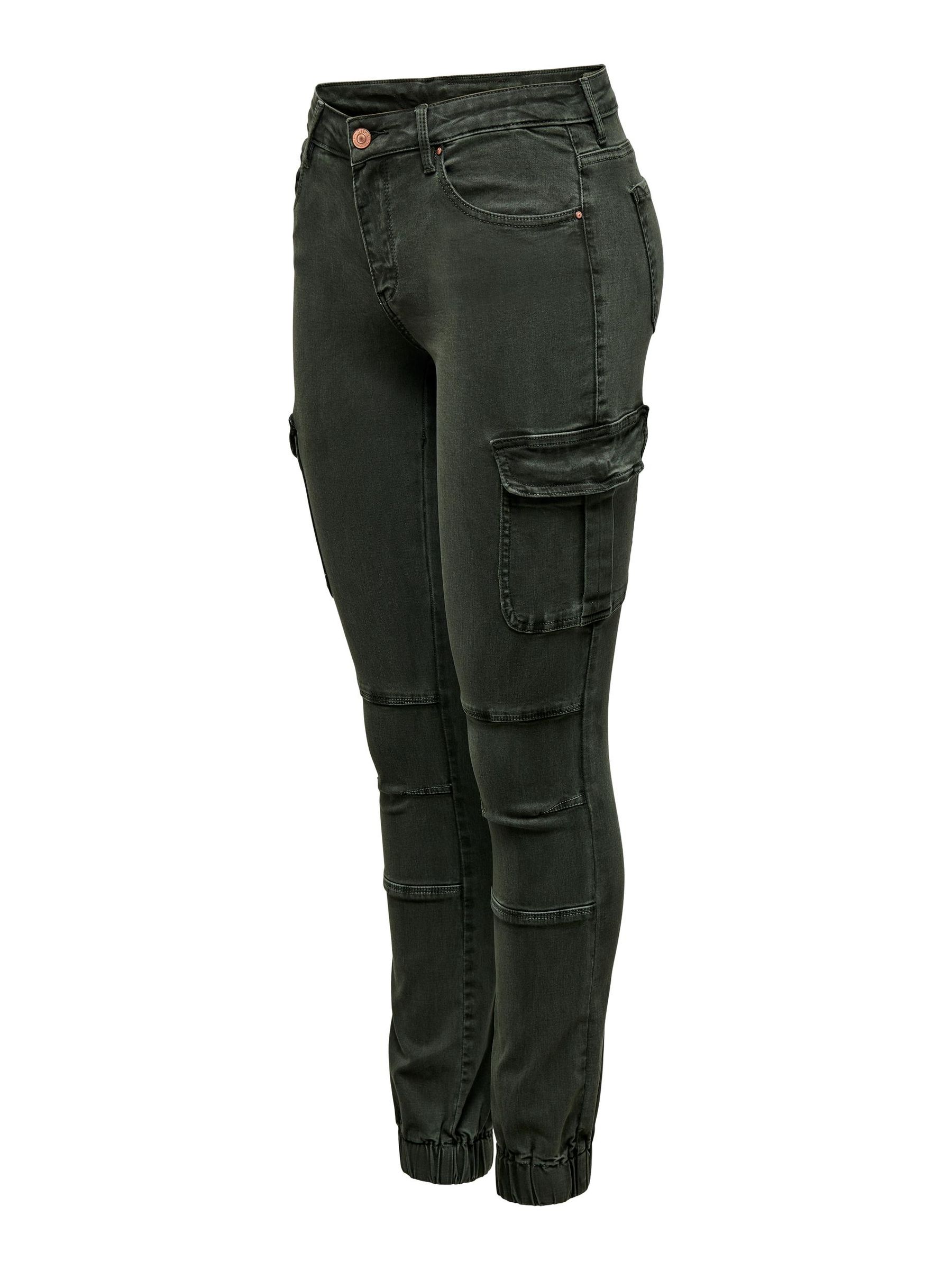ONLY_SpringSummer2019_3436634_15170889_8.jpg Cargo Denim Jogger Pants Stretch Jeans Mid Waist Karotten Hose