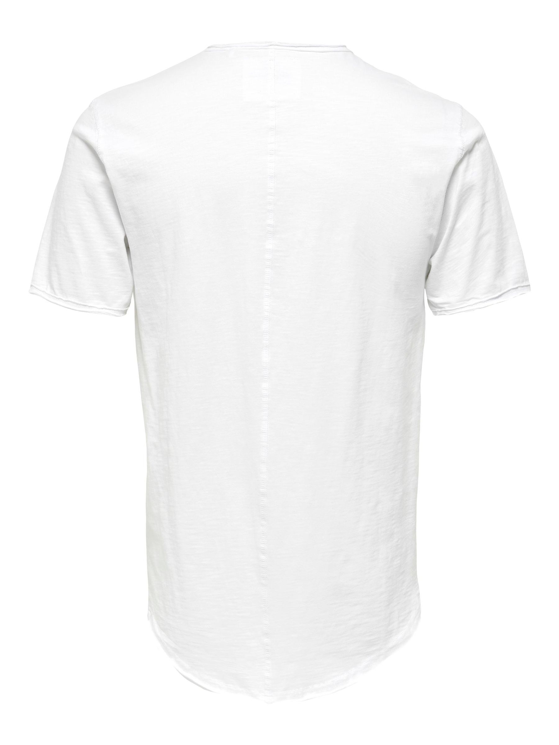 ONLY&SONS_Noos2023_3577876_22017822_2.jpg Rundhals T-Shirt Langes Kurzarm Shirt Basic aus Baumwolle ONSBENNE
