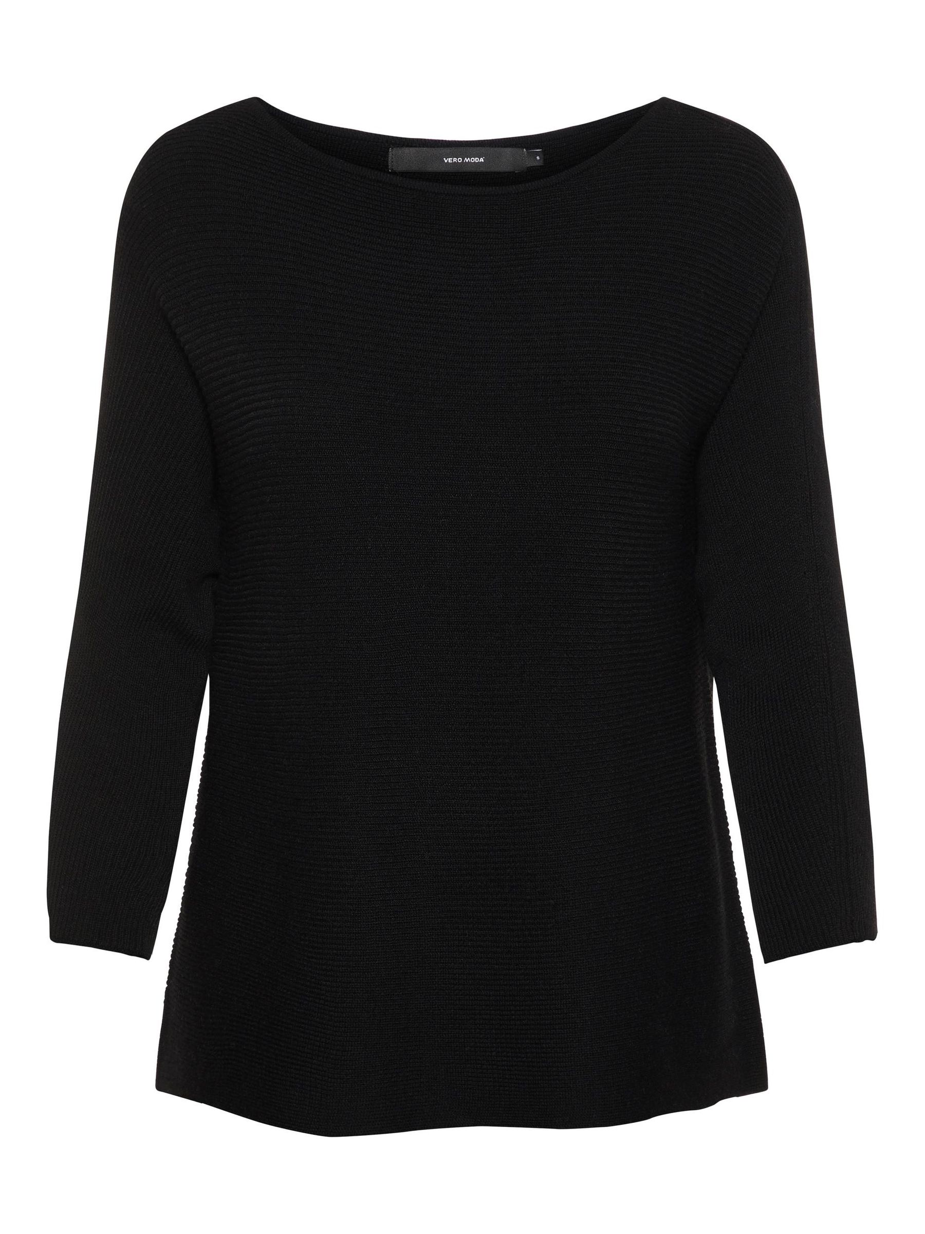 VERO-MODA_NOOS2019_3025764_10210570_copy.jpg Rippstrick Pullover U-Ausschnitt 3/4 Langarm Sweater VMNORA
