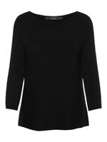 VERO MODA Damen Rippstrick Pullover U-Ausschnitt 3/4 Langarm Basic Knitted Stretch Sweater VMNORA