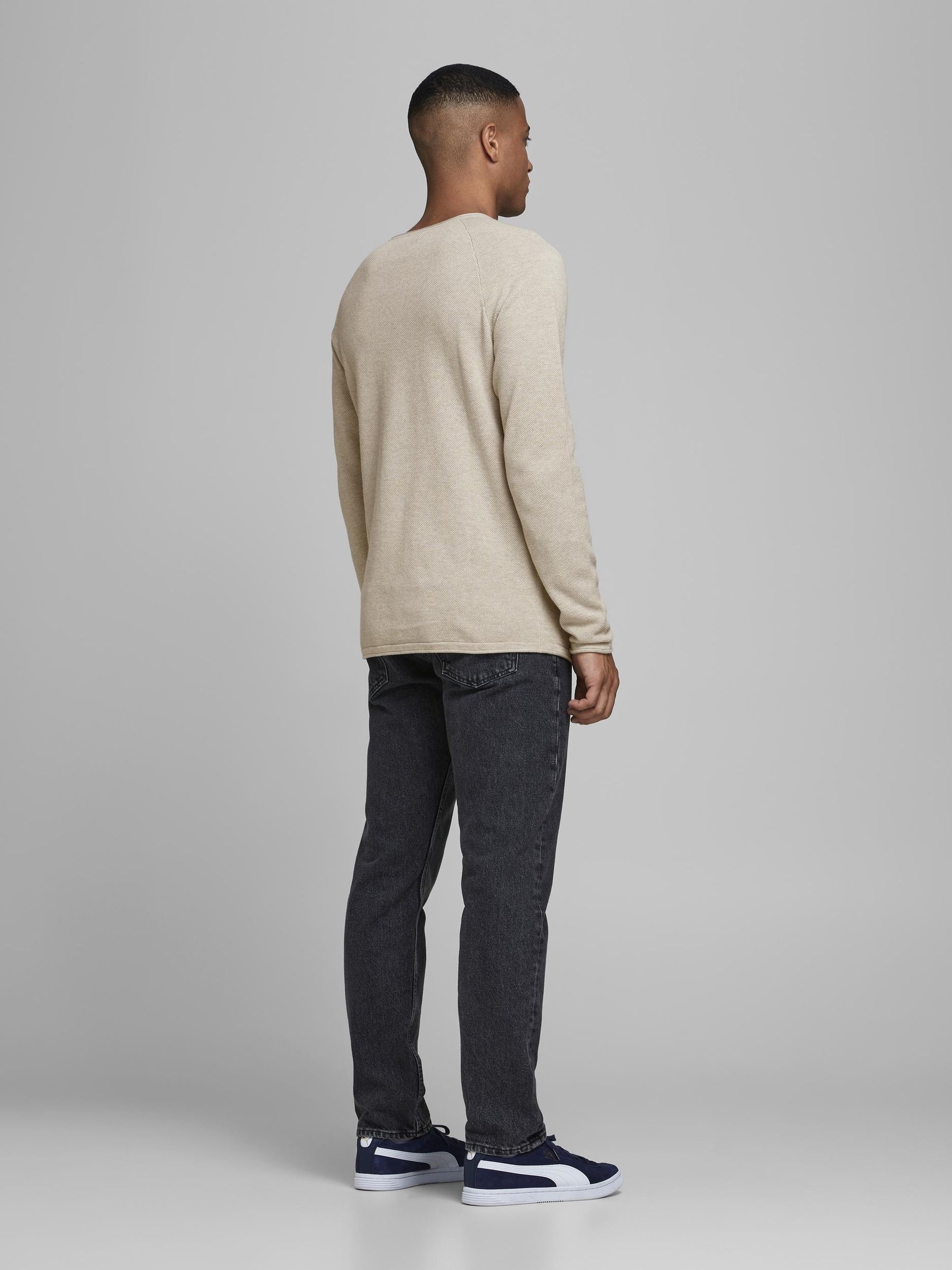 JACK&JONES_NOOS2019_3099555_12157321_4.jpg Langarm Strickpullover Sweater Baumwolle Shirt JJEHILL
