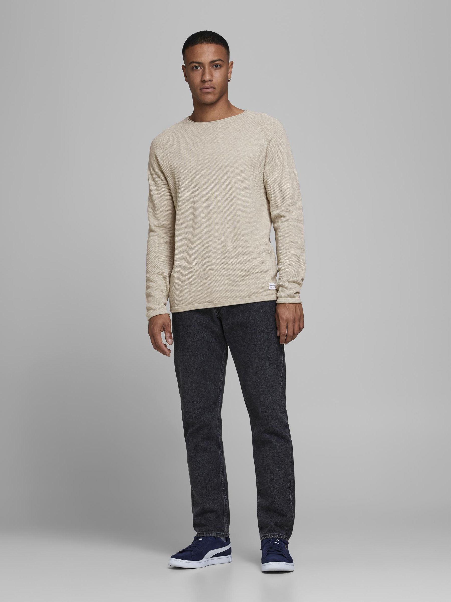 JACK&JONES_NOOS2019_3099555_12157321_5.jpg Langarm Strickpullover Sweater Baumwolle Shirt JJEHILL