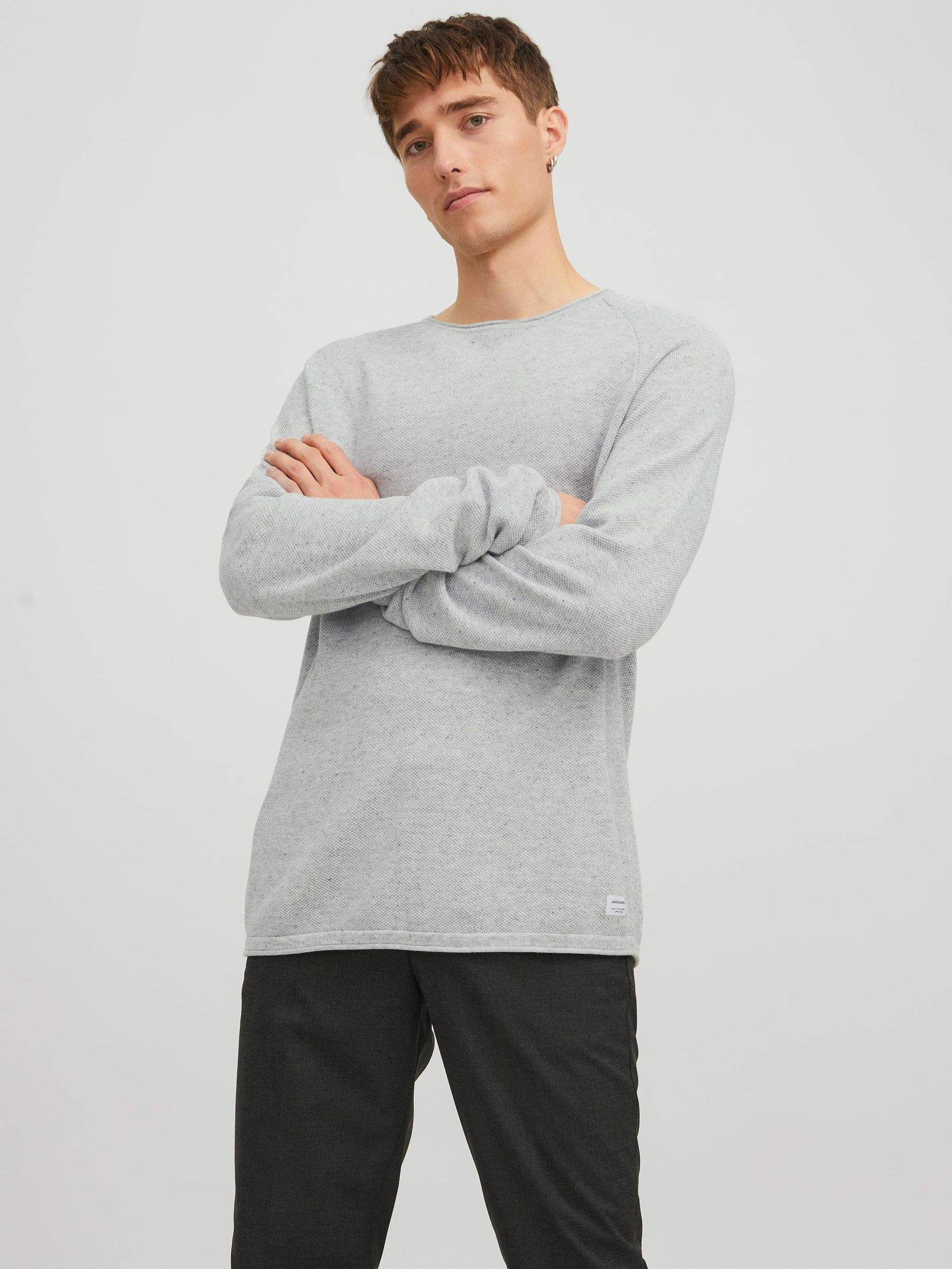 JACK&JONES_Noos2023_3215035_12157321_5.jpg Langarm Strickpullover Sweater Baumwolle Shirt JJEHILL