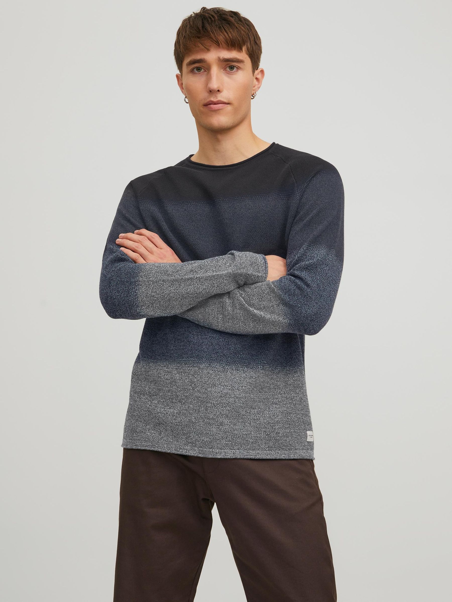 JACK&JONES_Noos2023_3967275_12157321_2.jpg Langarm Strickpullover Sweater Baumwolle Shirt JJEHILL