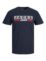 JACK & JONES 2er Pack T-Shirt Plus Size Rundhals Shirt Übergrößen Logo Design Print