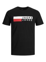 JACK & JONES 2er Pack T-Shirt Plus Size Rundhals Shirt Übergrößen Logo Design Print