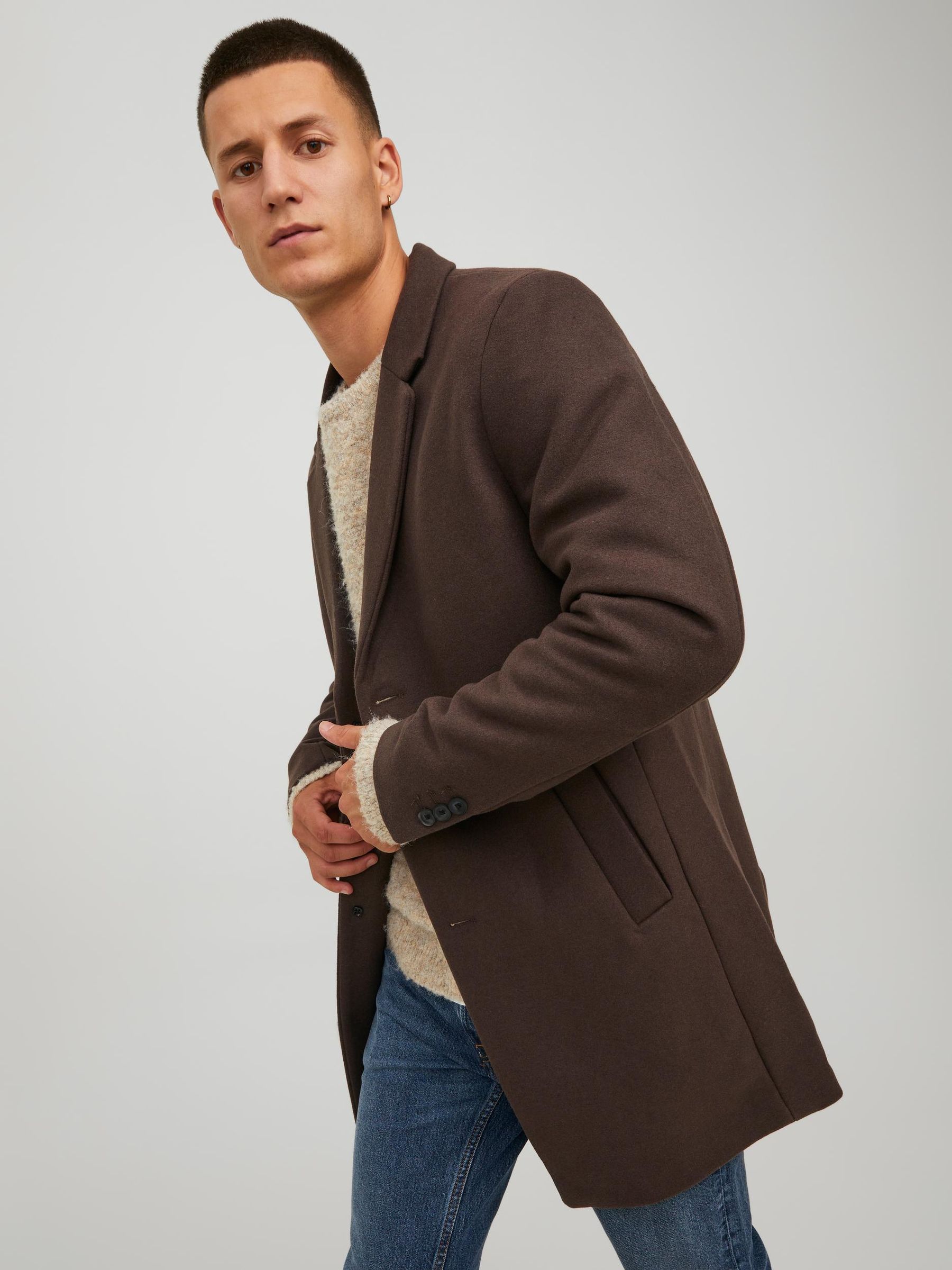 JACK&JONES_FallWinter2020_3910804_12171374_5.jpg Klassischer Woll Mantel Kurzer Coat Elegante Übergangjacke JJEMOULDER