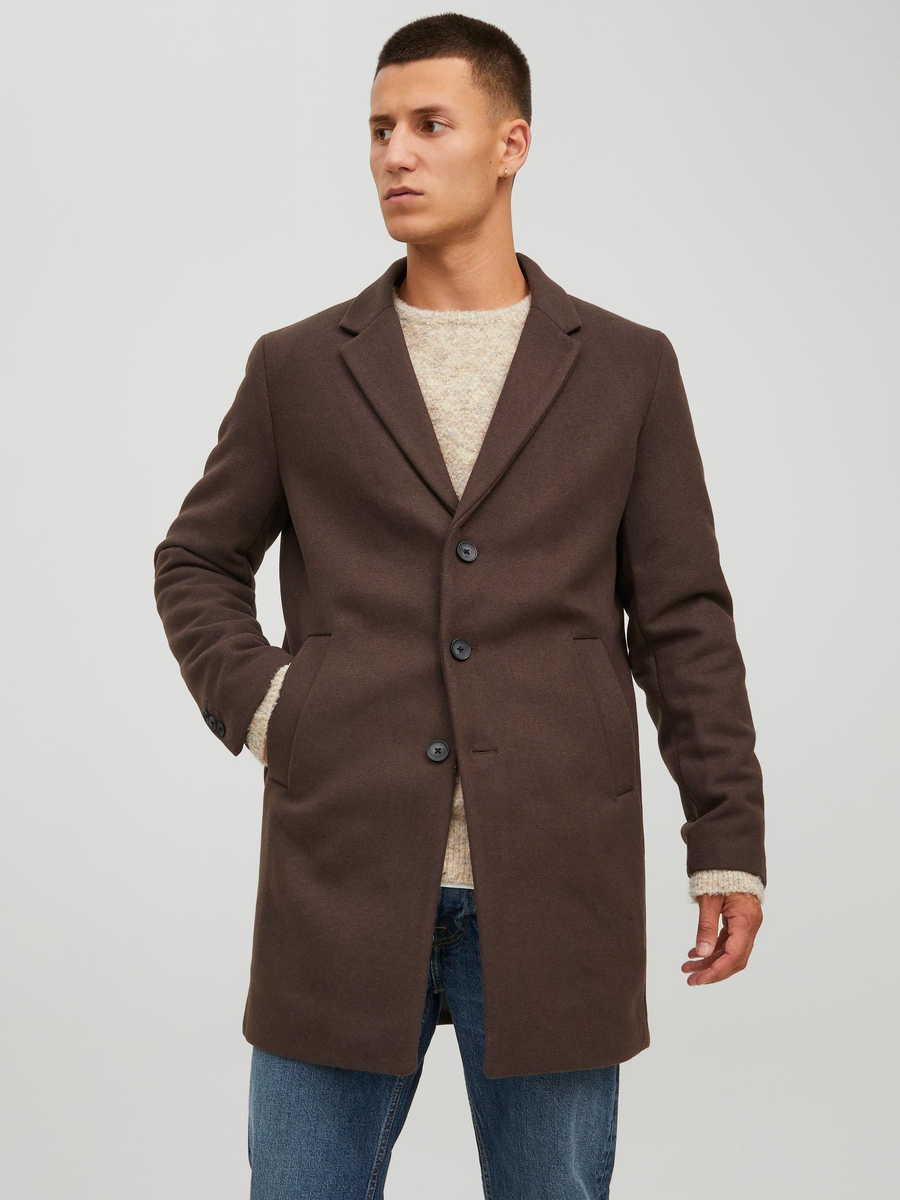 JACK&JONES_FallWinter2020_3910804_12171374_7.jpg Klassischer Woll Mantel Kurzer Coat Elegante Übergangjacke JJEMOULDER