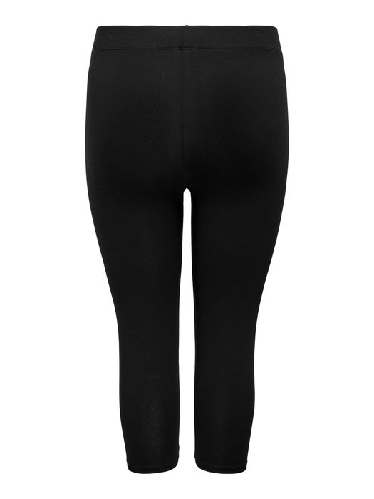 ONLY CARMAKOMA 3/4 Leggings Stretch Shorts CARTIME, Farbe: Schwarz