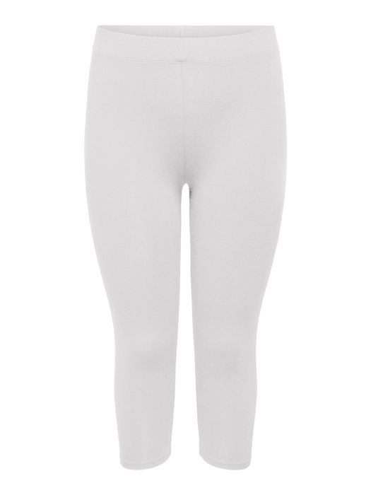 ONLY CARMAKOMA 3/4 Leggings Stretch Shorts CARTIME, Farbe: Weiß