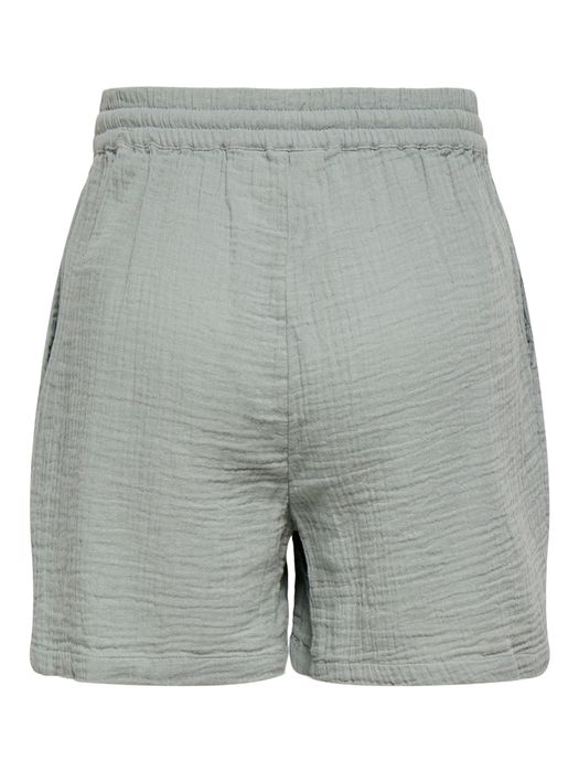 Only Kurze Struktur Stoff Shorts ONLTHYRA – Hellgrün, Bild 5