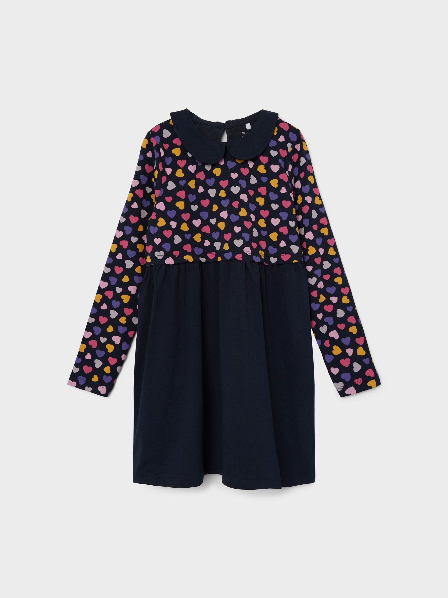 NAME-IT_Autumnwinter_4194464_13217322_2.jpg Kinder Print Kleid für Mädchen Freizeit Dress Langarm NKFODNIA